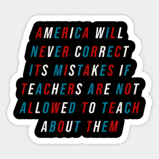 Teach American History Sticker